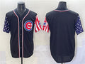 Independence Day V Chicago Cubs 2025 Blank Apor Premier Limited Ba Jersey - Black