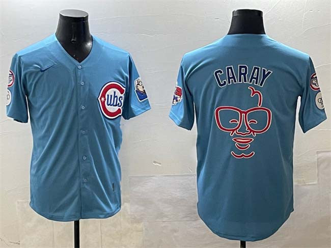 Harry Caray Chicago Cubs 2024/25 'Holy Cow' Patch 2Nd Alternate Limited Sti Jersey - Blue