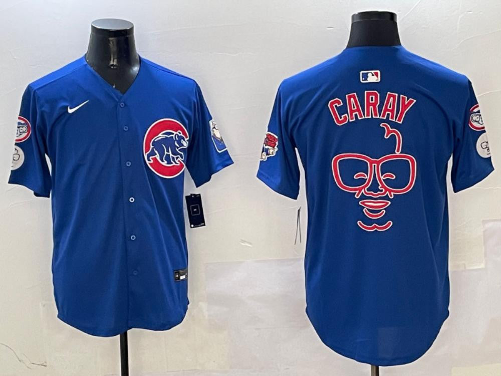 Harry Caray Chicago Cubs Holy Cow Limited Jersey - Royal