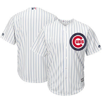 Chicago Cubs Majestic 2018 Blank Stars Stripes Limited Cool Base Team Jersey - White