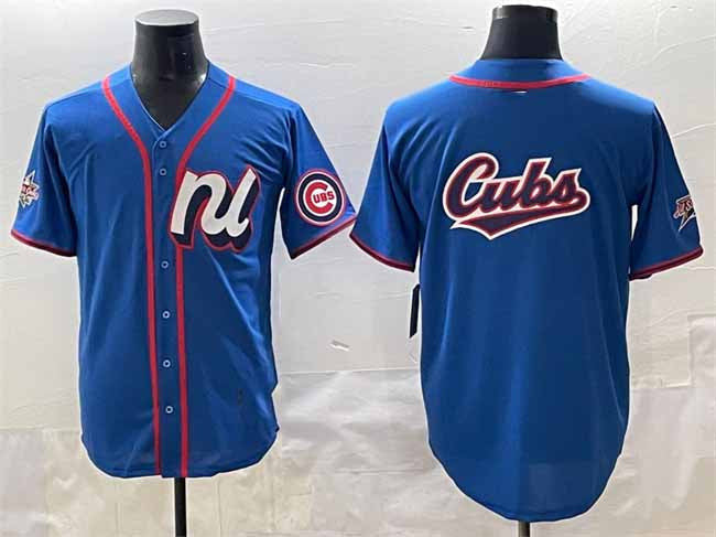 Chicago Cubs 2025 National League Team Big Logo All-Star Edition Limited St Jersey - Blue