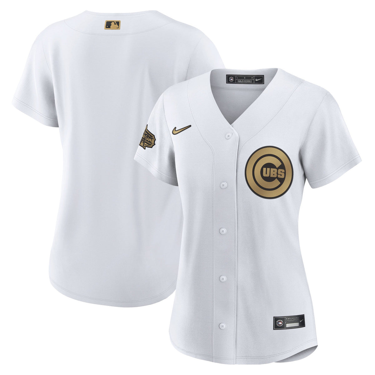 Chicago Cubs Nike Womens 2022 Star Game Limited Blank Jersey - White