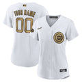Chicago Cubs Nike Womens 2022 Star Game Limited Custom Jersey - White