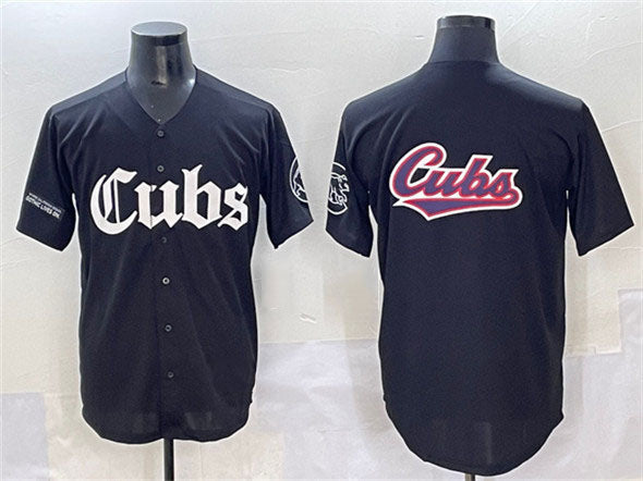 Chicago Cubs Team Big Logo 'Gothic North Side Edition' Vapor Premier Limit Jersey - Black