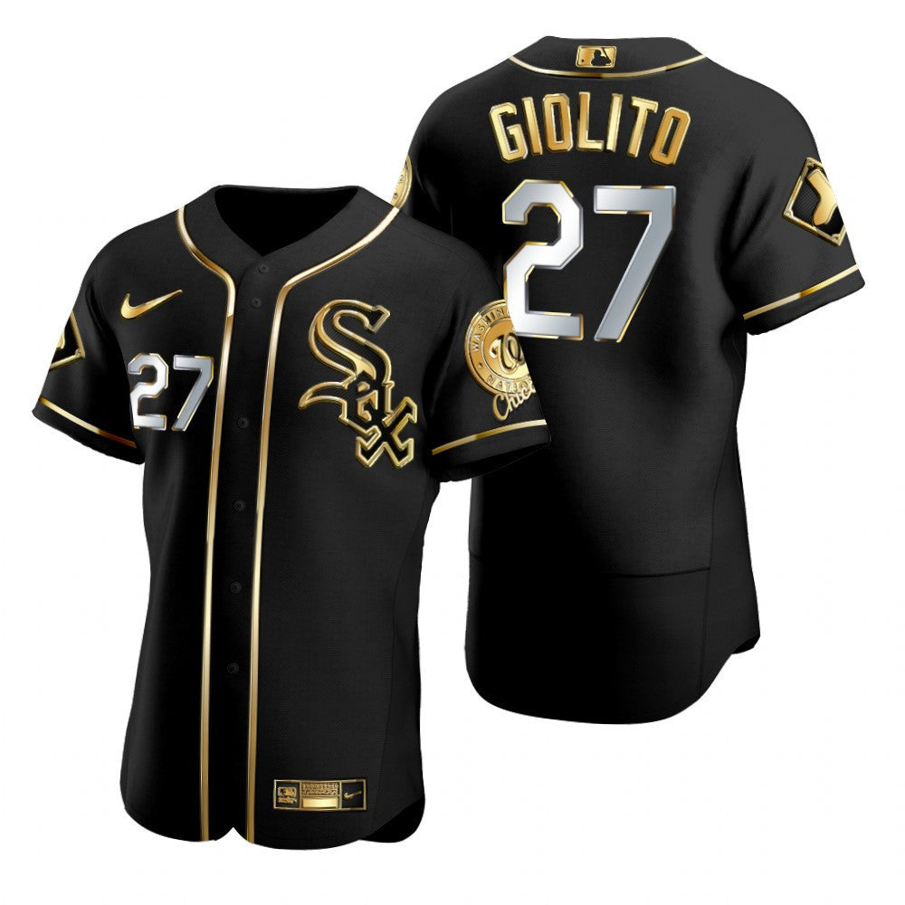 Lucas Giolito #27 Chicago White Sox Brandedition Black Gift White Sox Fans Limited Jersey - Golden