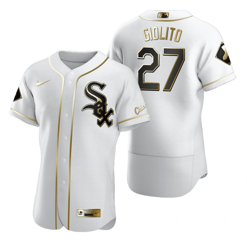 Lucas Giolito #27 Chicago White Sox Brandedition White Gift White Sox Fans Limited Jersey - Golden