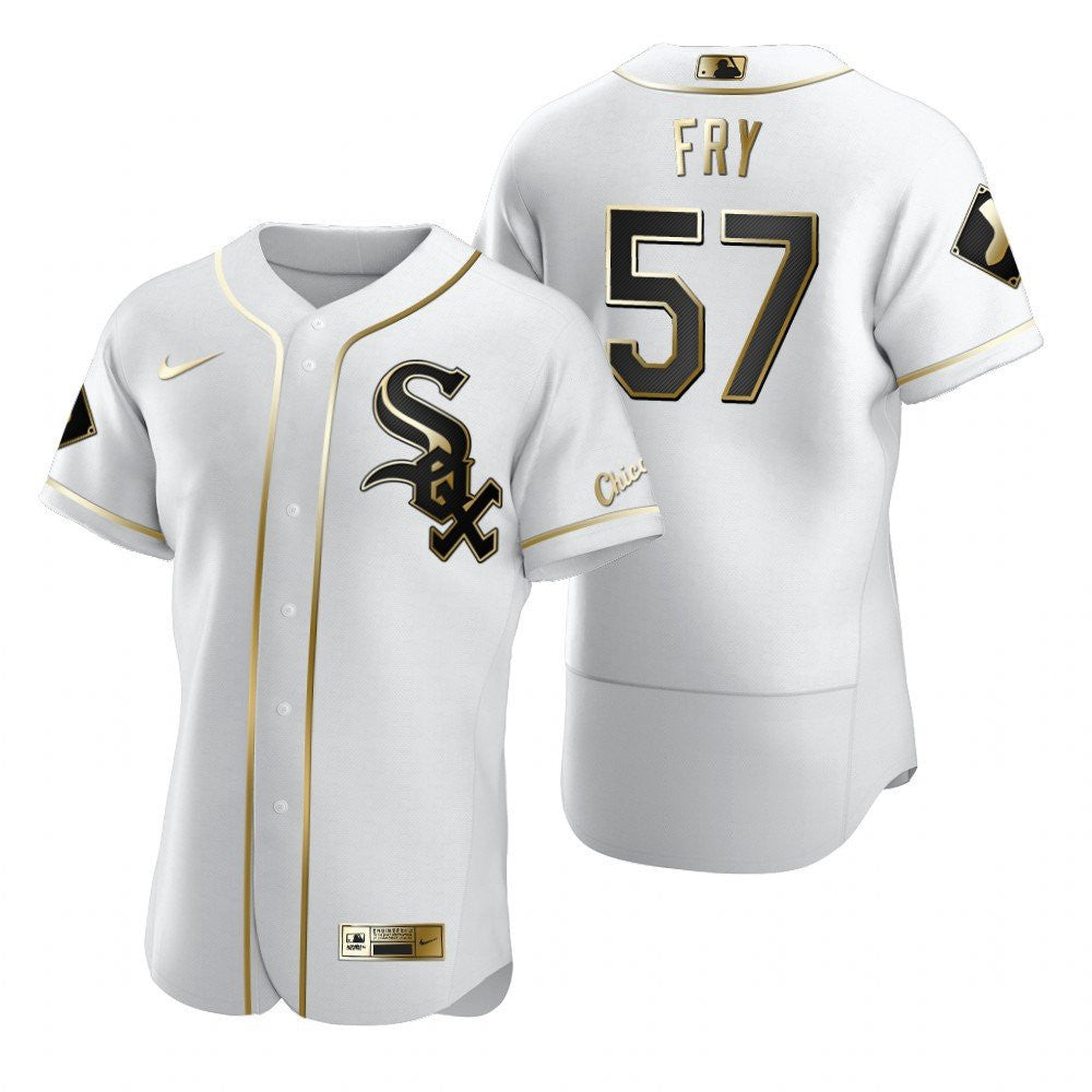 Jace Fry #57 Chicago White Sox Brandedition White Gift White Sox Fans Limited Jersey - Golden