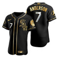 Tim Anderson #7 Chicago White Sox Brandedition Black Gift White Sox Fans Limited Jersey - Golden