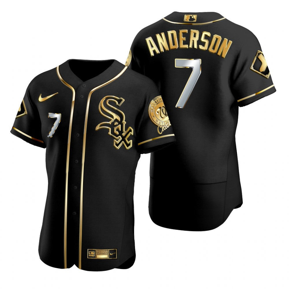 Tim Anderson #7 Chicago White Sox Brandedition Black Gift White Sox Fans Limited Jersey - Golden