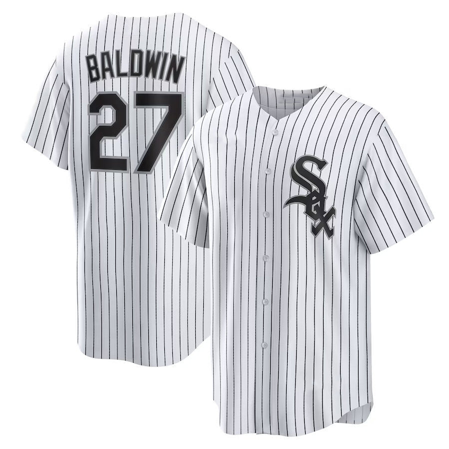 Brooks Baldwin #27 Chicago White Sox Home Baseba Limited Jersey - White