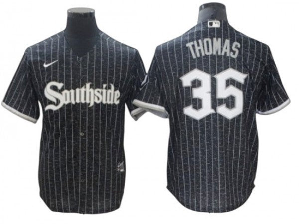 Frank Thomas #35 Chicago White Sox City Connect Limited Cool Base Jersey - Black