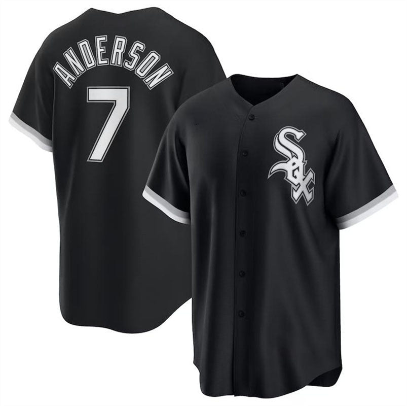 Tim Anderson #7 Chicago White Sox Alternate Cooperstown Limited Jersey - Black