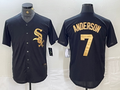 Tim Anderson #7 Chicago White Sox Limited Cool Base Baseball Jersey - Black Gold