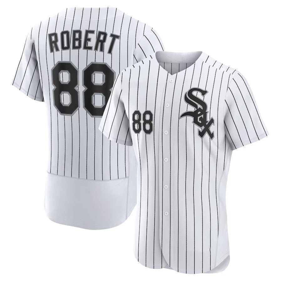 Luis Robert #88 Chicago White Sox Home Sti Authentic Player Jersey - White Black