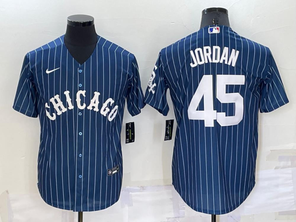 Chicago White Sox Jordan Michael Limited Throwback Jersey - Navy