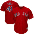Chris Sale #41 Boston Red Sox Majestic Alternate Limited Cool Base Jersey - Red