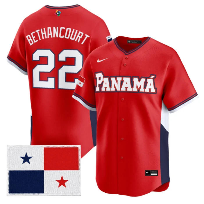 Christian Bethancourt #22 2026 Team Panama World Limited Baseball Jersey
