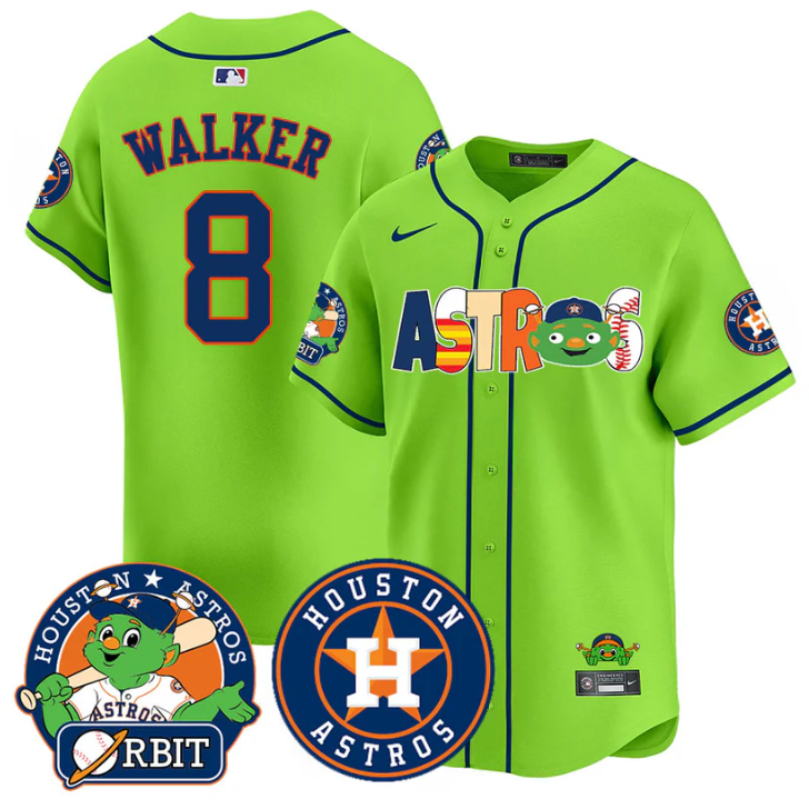 Christian Walker #8 Houston Astros Orbit Vapor Premier Limited G Jersey