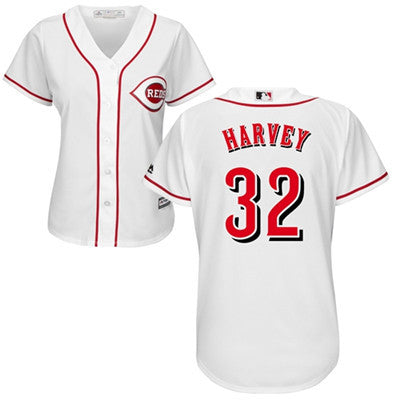 Matt Harvey #32 Cincinnati Reds Womens Home Limited Baseball Jersey - White