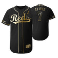 Eugenio Suarez #7 Cincinnati Reds 2019 Brandedition Black Gift Reds Fans Limited Jersey - Golden