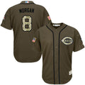 Joe Morgan #8 Cincinnati Reds Salute To Service Limited Jersey - Green