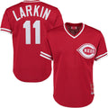 Barry Larkin #11 Cincinnati Reds Mitchell & Ness Fashion Cooperstown Collect Limited Jersey - Red