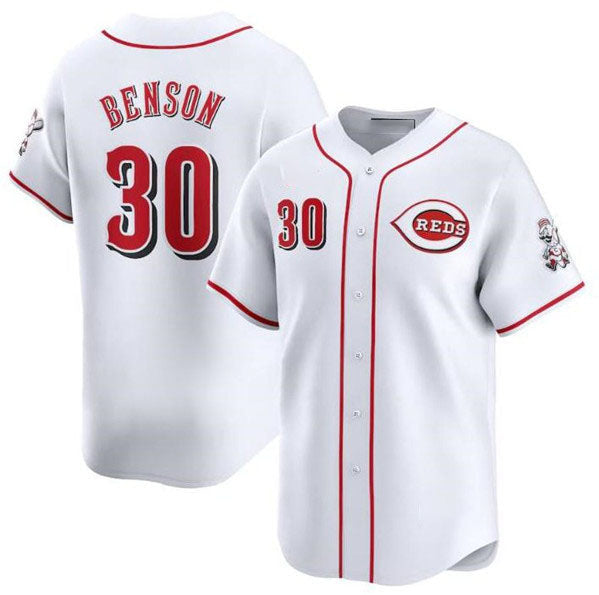 Will Benson #30 Cincinnati Reds Home Limited Baseball Jersey - White