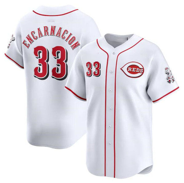 Christian Encarnacion #33 Cincinnati Reds Home Limited Baseball J Jersey - White