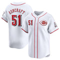 Graham Ashcraft #51 Cincinnati Reds Home Limited Baseball Jersey - White