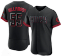 Brandon Williamson #55 Cincinnati Reds 2023 City Connect Cool Base Stitche Limited Jersey - Black