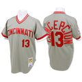 Dave Concepcion #13 Cincinnati Reds Throwback Pullover Limited Jersey - Gray