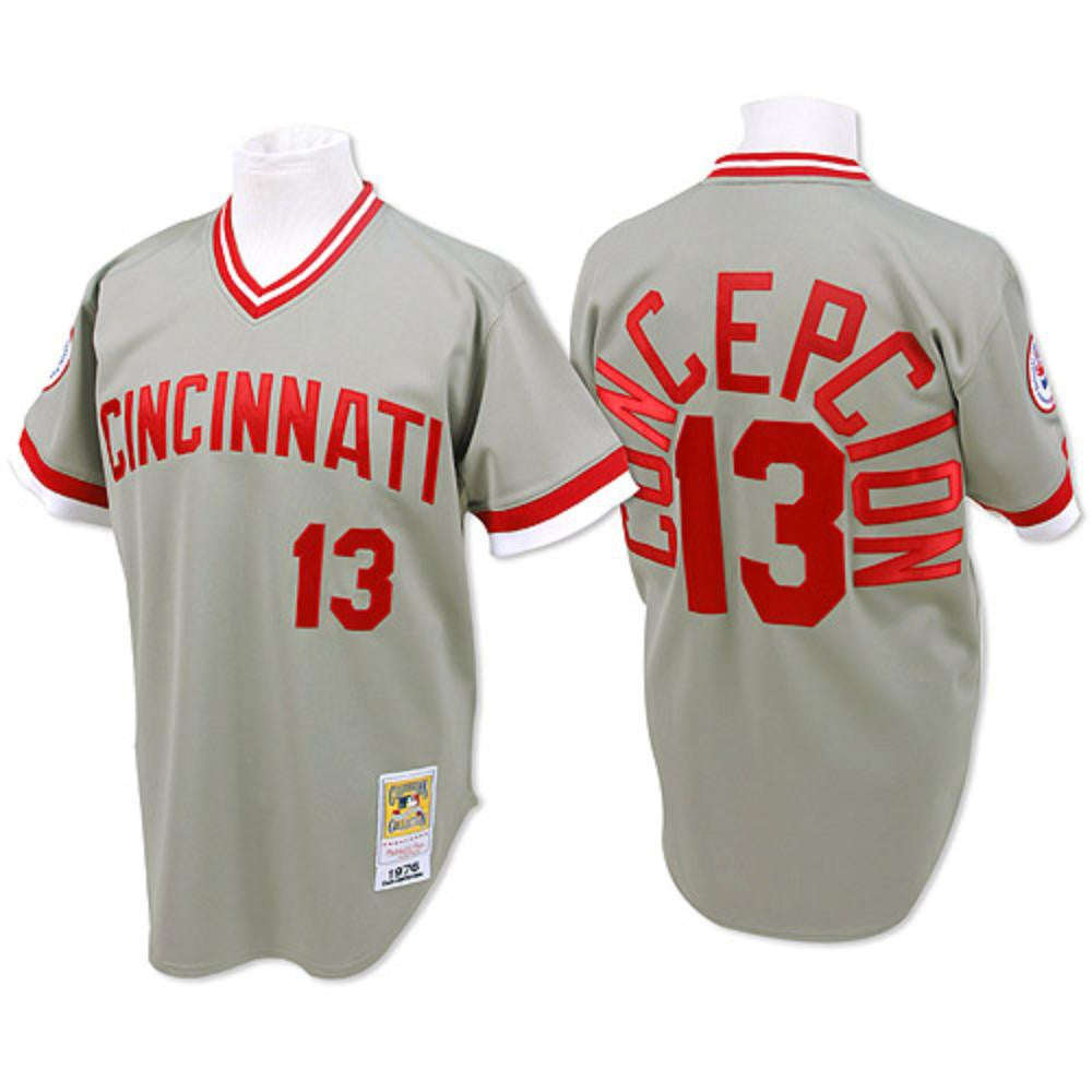 Dave Concepcion #13 Cincinnati Reds Throwback Pullover Limited Jersey - Gray