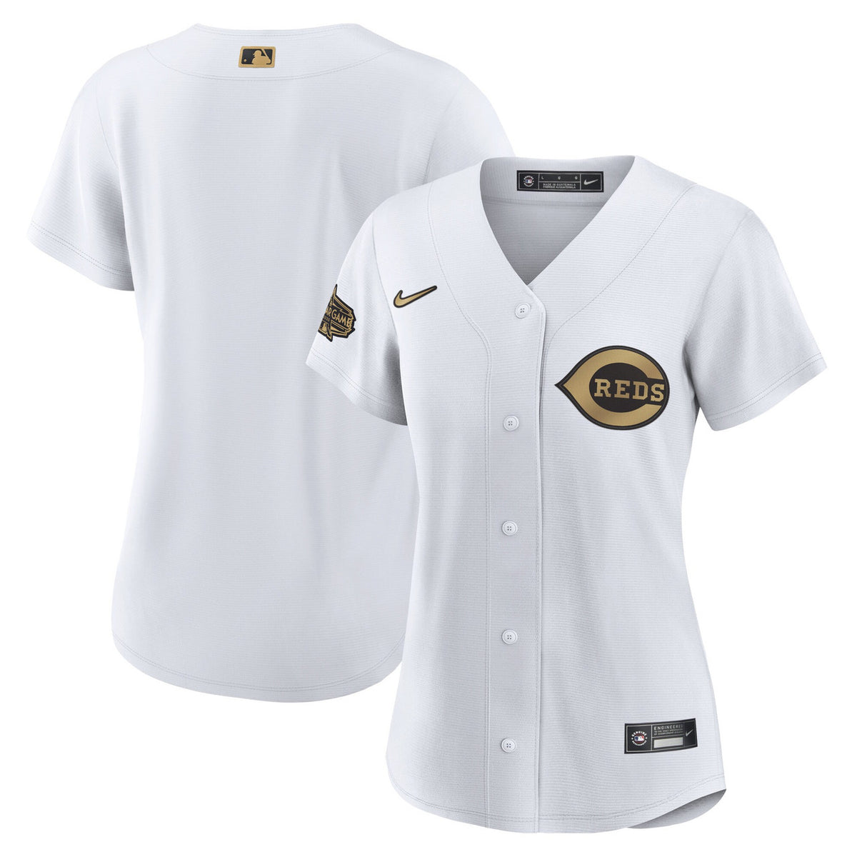 Cincinnati Reds Nike Womens 2022 Star Game Limited Blank Jersey - White
