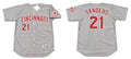Reggie Sanders #21 Cincinnati Reds Limited Throwback Jersey - Gray