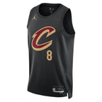 Cleveland Cavaliers Jordan Brand Statement Edition Swingman Jersey - Black - Dennis Schröder - Unisex