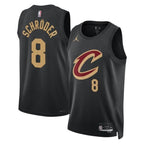 Cleveland Cavaliers Jordan Brand Statement Edition Swingman Jersey - Black - Dennis Schröder - Unisex