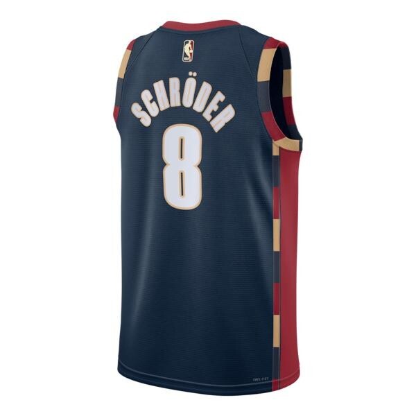 Cleveland Cavaliers Nike Classic Edition Swingman Jersey - Navy - Dennis Schröder - Unisex