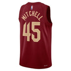 Cleveland Cavaliers Nike Icon Edition Swingman Jersey - Maroon - Donovan Mitchell - Unisex