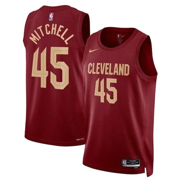 Cleveland Cavaliers Nike Icon Edition Swingman Jersey - Maroon - Donovan Mitchell - Unisex