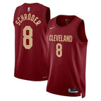 Cleveland Cavaliers Nike Icon Edition Swingman Jersey - Wine - Dennis Schröder - Unisex