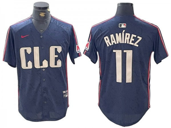 Cleveland Guardians #11 2024 Jos Ramrez City Connect Limited Jersey - Navy