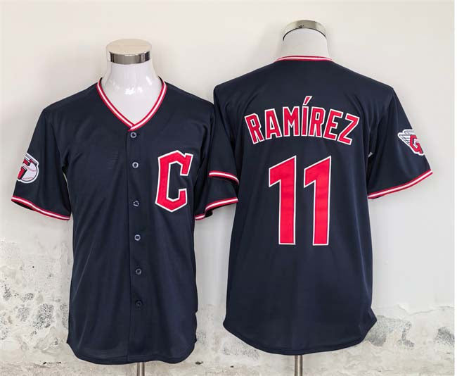 Jose Ramirez #11 Cleveland Guardians Limited Baseball Jersey - Navy