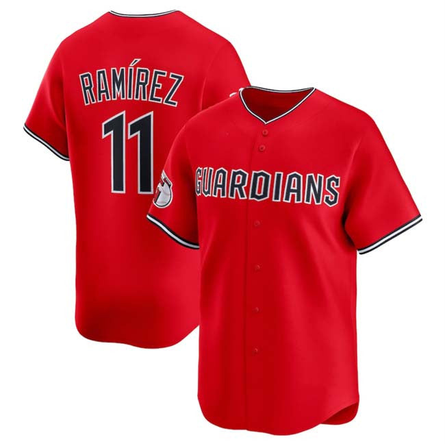 Jose Ramirez #11 Cleveland Guardians Alternate Limited Baseball Jer Jersey - Red