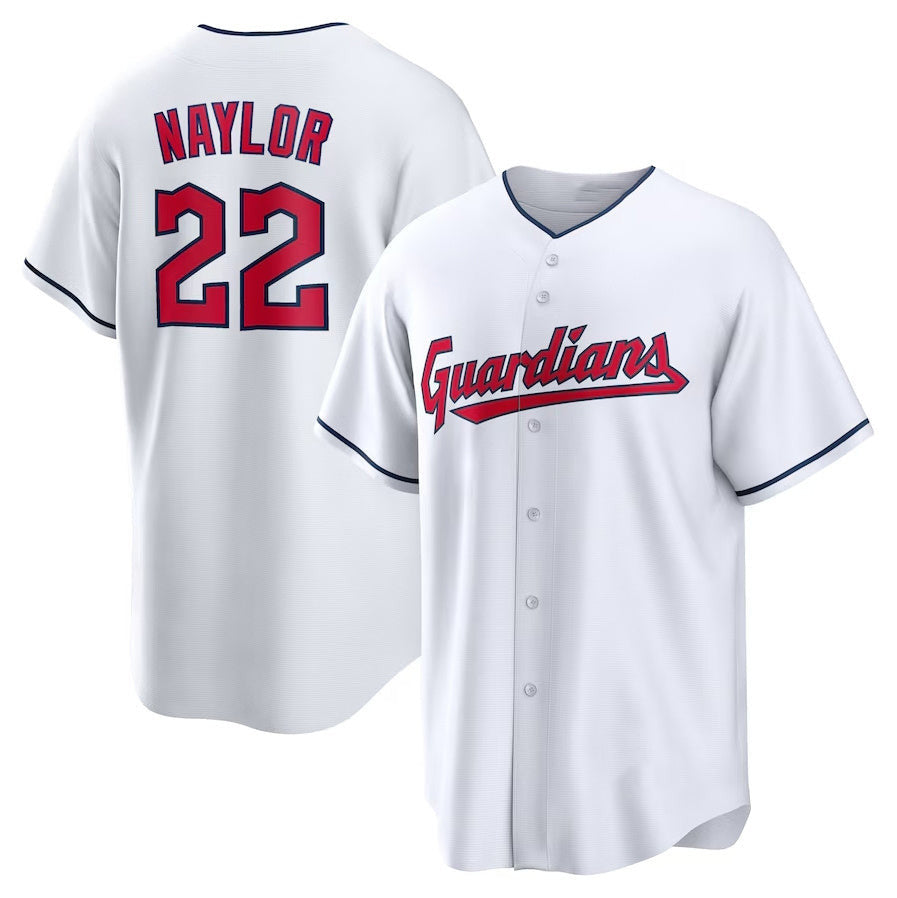 Josh Naylor #22 Cleveland Guardians Home American Footbal Limited Jersey - White