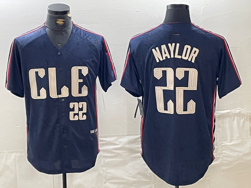 Josh Naylor #22 Cleveland Guardians 2024 Number City Connect Limited Jersey - Navy