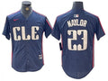 Bo Naylor #23 Cleveland Guardians 2024 City Connect Limited Jersey - Navy