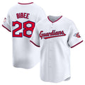 Tanner Bibee #28 Cleveland Guardians Home Limited Baseball Jersey - White
