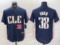 Steven Kwan #38 Cleveland Guardians 2024 Number City Connect Limited Jersey - Navy