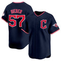 Shane Bieber #57 Cleveland Guardians 2025 Alternate Limited Baseba Jersey - Navy