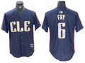 David Fry #6 Cleveland Guardians 2024 City Connect Limited Jersey - Navy